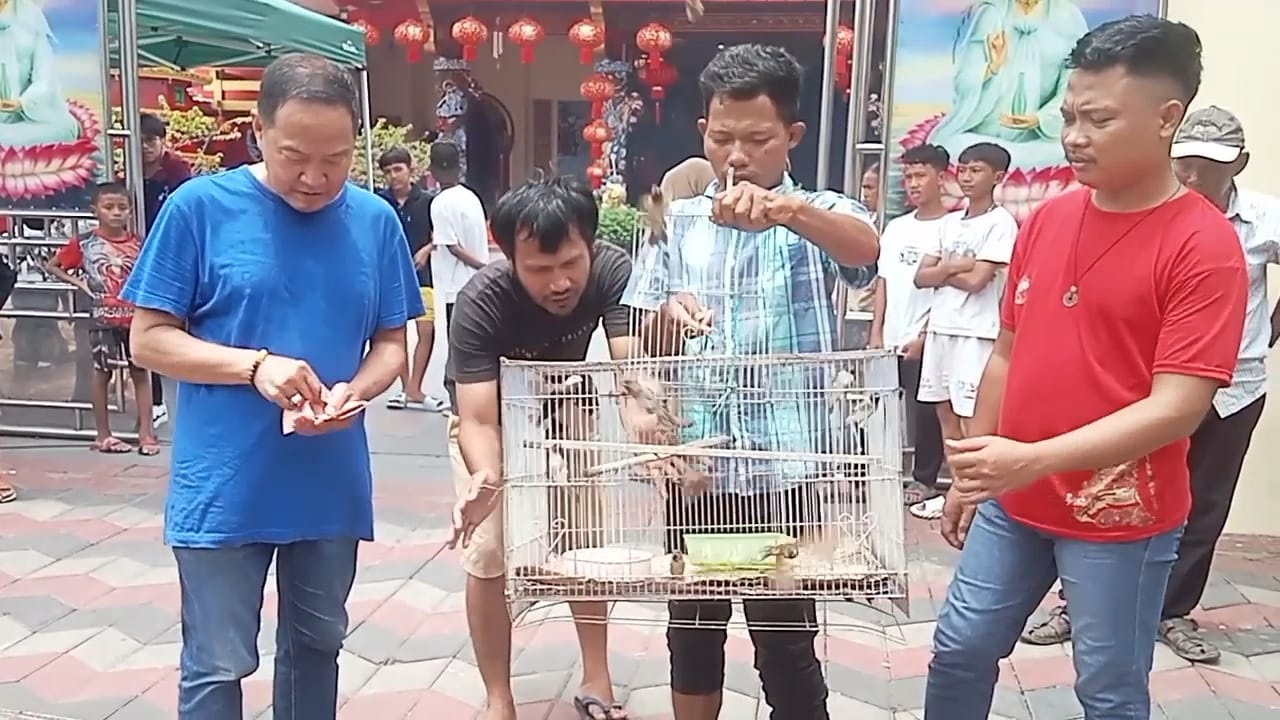 Ritual Pelepasan Burung Jadi Tradisi Rutin Imlek