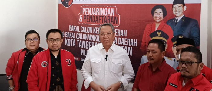 Benyamin Daftar Sebagai Bakal Calon Wali Kota Tangerang Selatan ke PDI Perjuangan