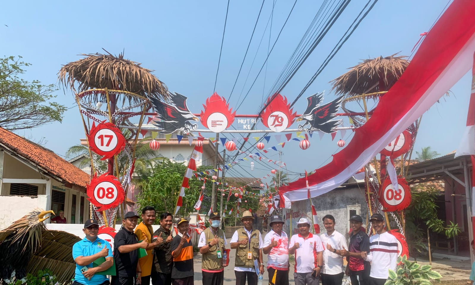 Jadi Ciri Khas, Desa Kedung Pasang Bendera Merah Putih Terpanjang Setiap Tahun