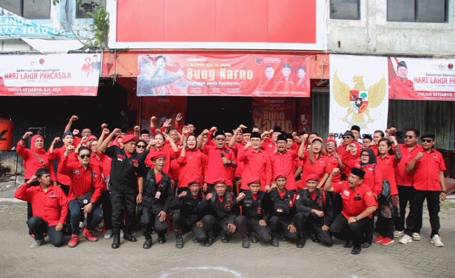 Peringati Hari Lahir Pancasila ke-80, PDI-P Kota Tangerang Gelar Upacara Pengibaran Bendera Merah Putih