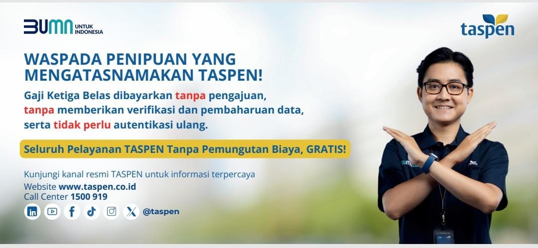 TASPEN Pastikan Gaji Ketiga Belas untuk Penerima Pensiun Tepat Waktu