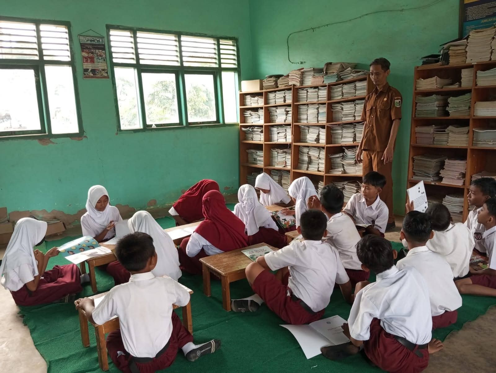 SDN Rawa Rengas II  Akan Banyak Kegiatan Belajar di Perpustakaan 