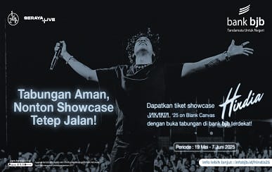 Nonton Showcase Hindia Sambil Nabung? Bisa Banget Bareng bank bjb