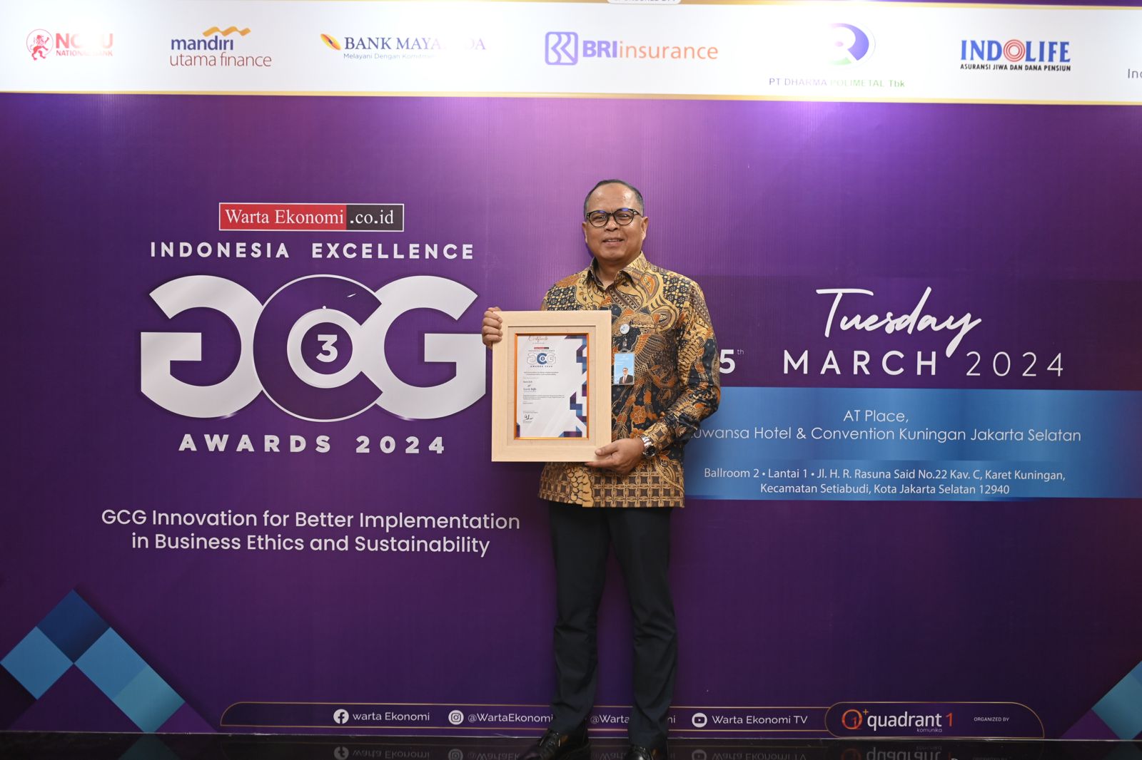 bank bjb Raih Penghargaan di Ajang Indonesia Excellence Good Corporate Governance Awards 2024   