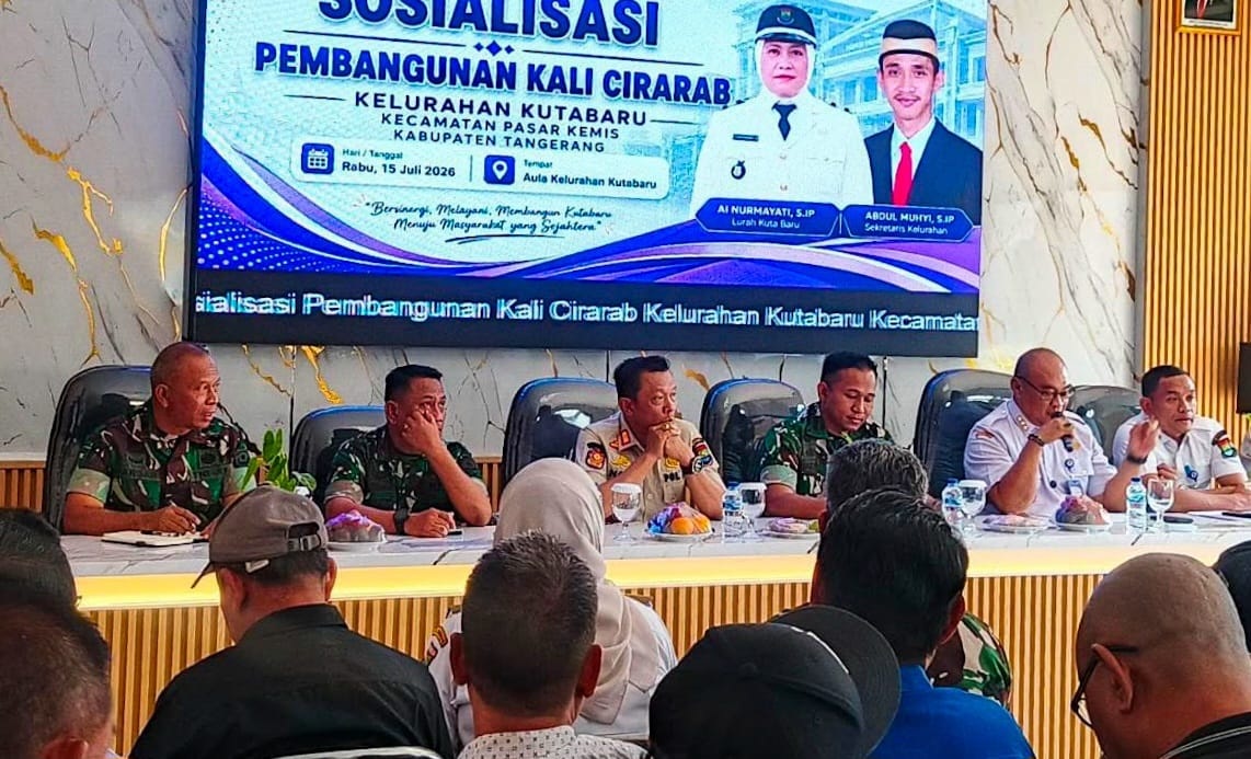 Camat Pasar Kemis Gandeng Kodam Jaya, Normalisasi Sungai Cirarab