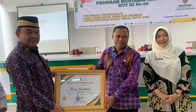 Penghargaan Baznas Award dan Distribusikan Modal UMKM 2025, Sekda: Zakat Instrumen Penting Pembangunan