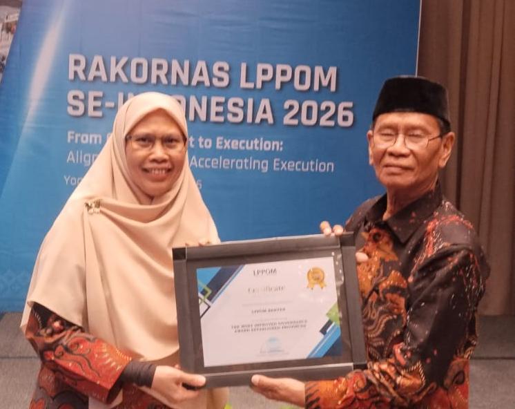 LPPOM Banten Sabet Penghargaan Nasional