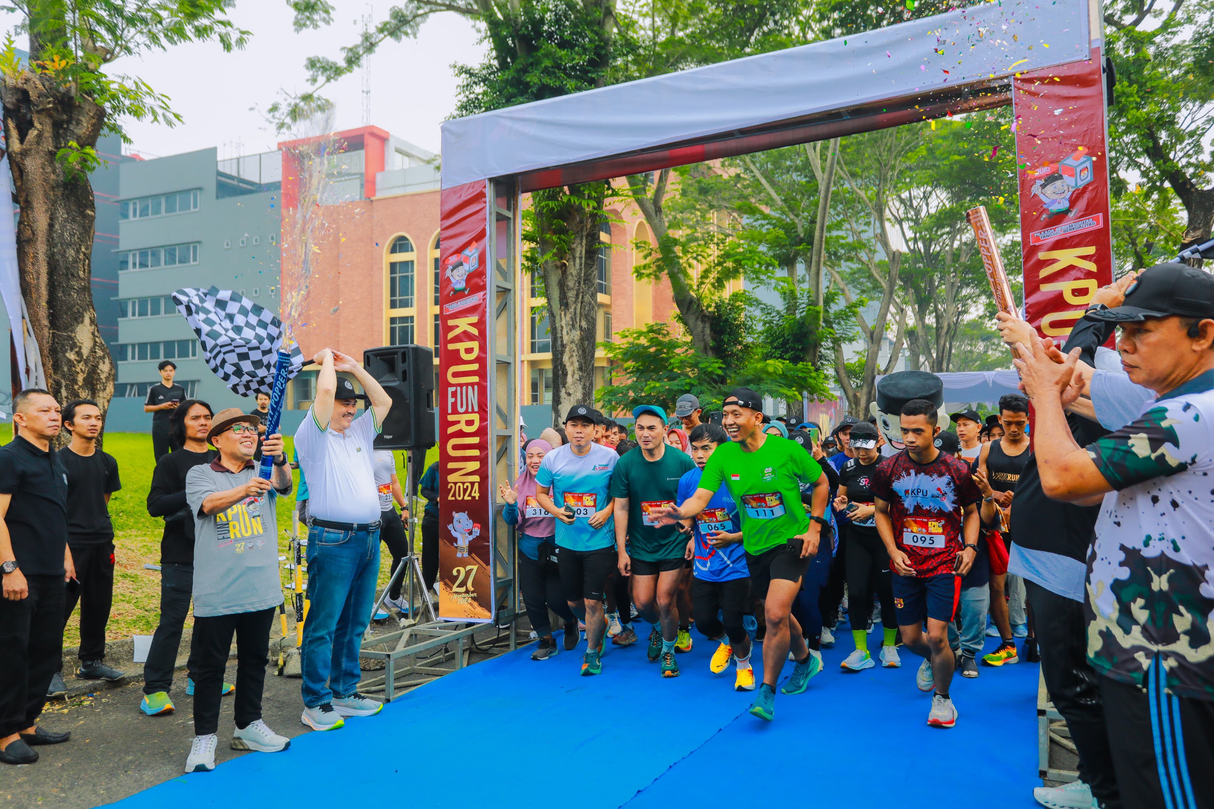 KPU Tangsel Gelar Fun Run, Ajak Masyarakat Gunakan Hak Pilih