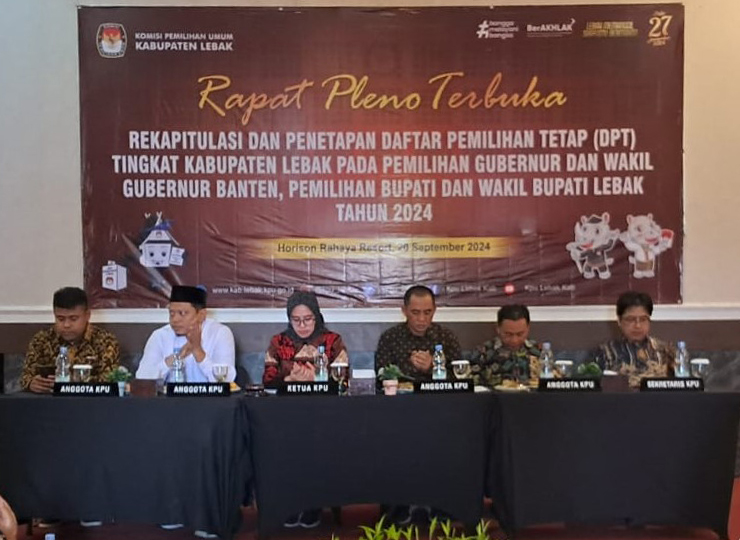 KPU Lebak Tetapkan DPT sebanyak 1.057.325 jiwa