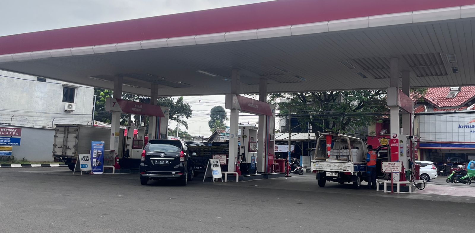 Antrean di SPBU Masih Normal