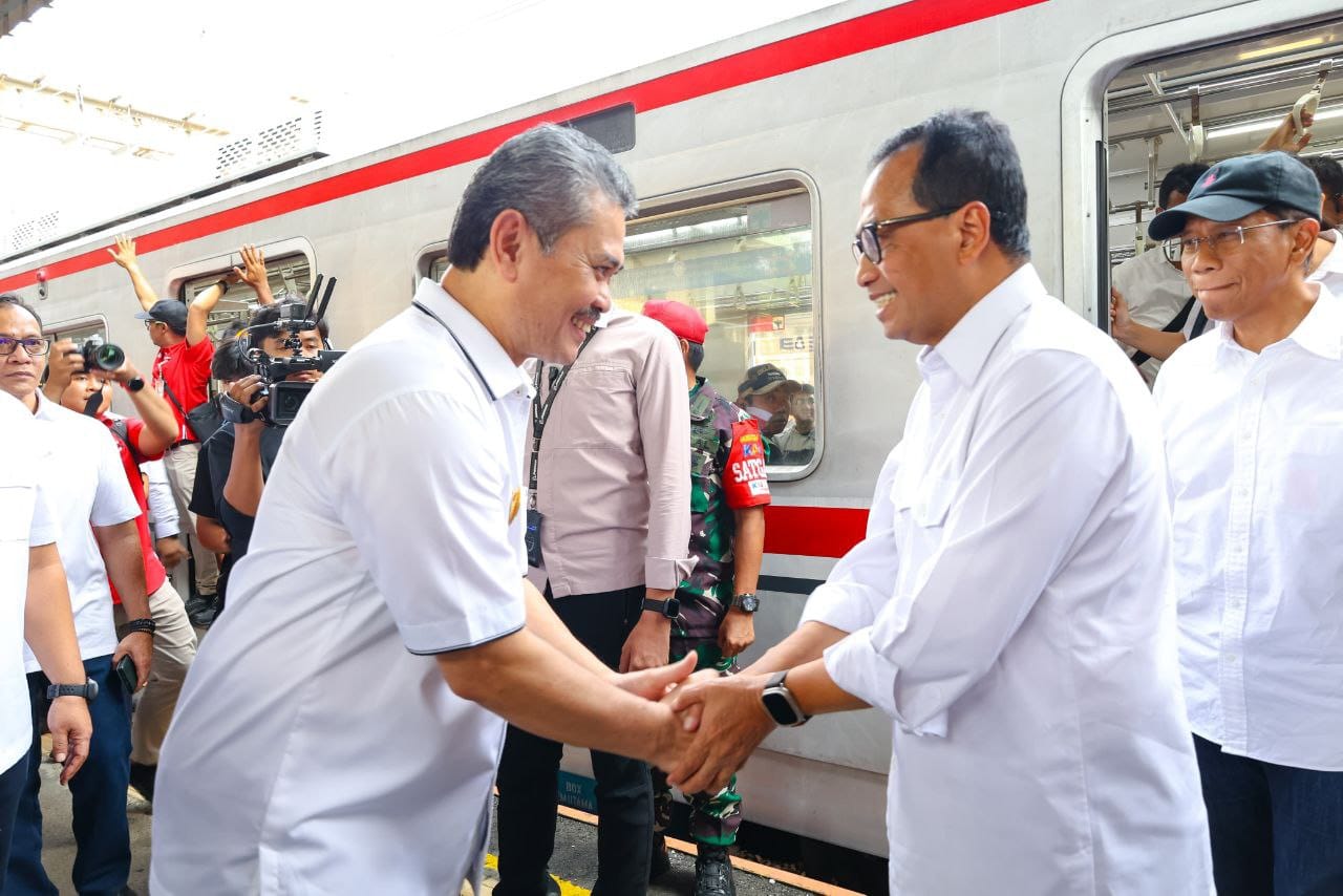 Pjs Wali Kota Tangsel Dampingi Menhub Resmikan Peningkatan Fasilitas Stasiun Jurang Mangu