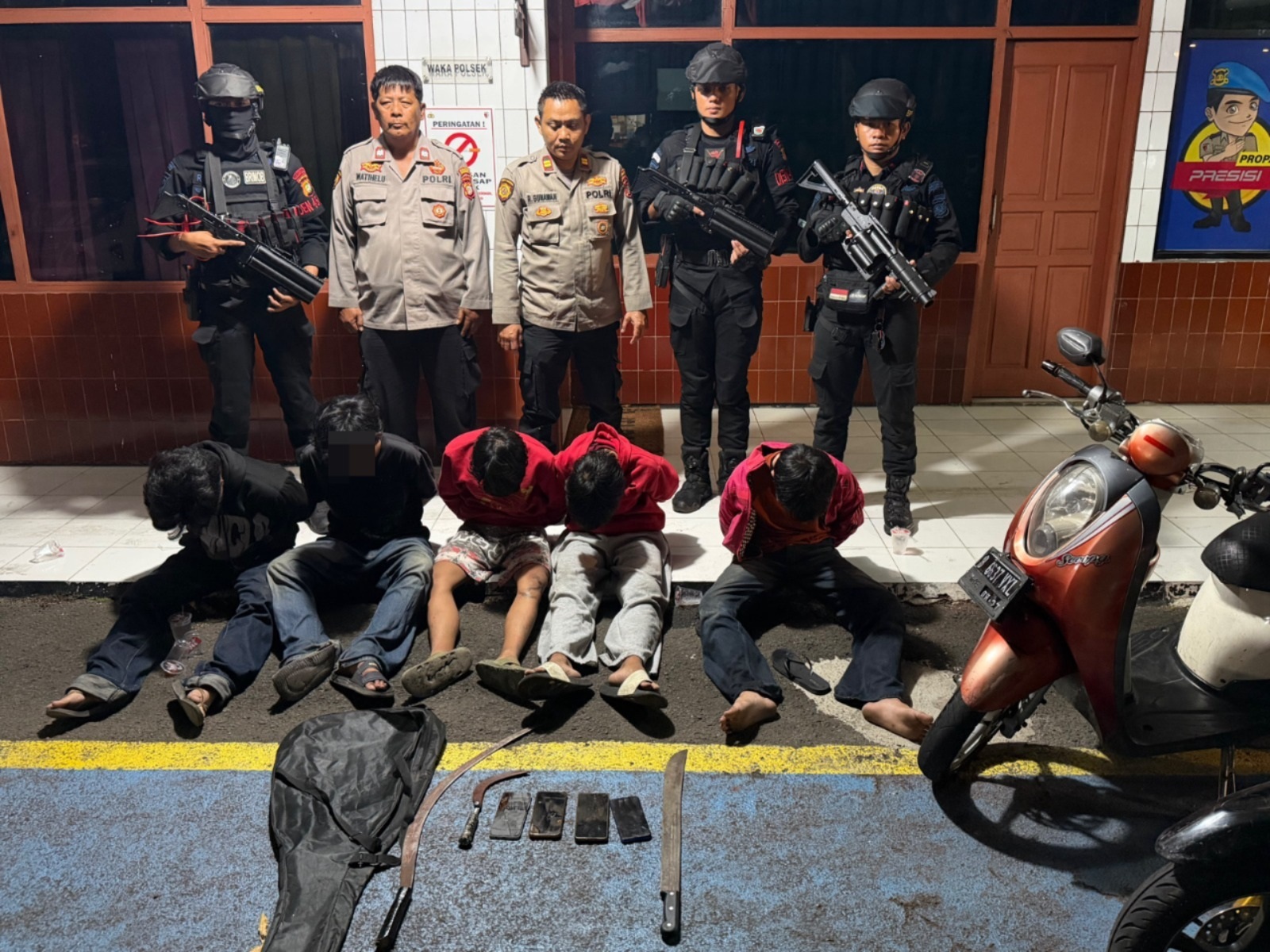 Brimob Gagalkan Dugaan Tawuran di Ciptim