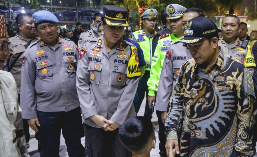  Polisi Patroli Skala Besar Malam Takbiran Idul Adha 1445 H di Tangerang