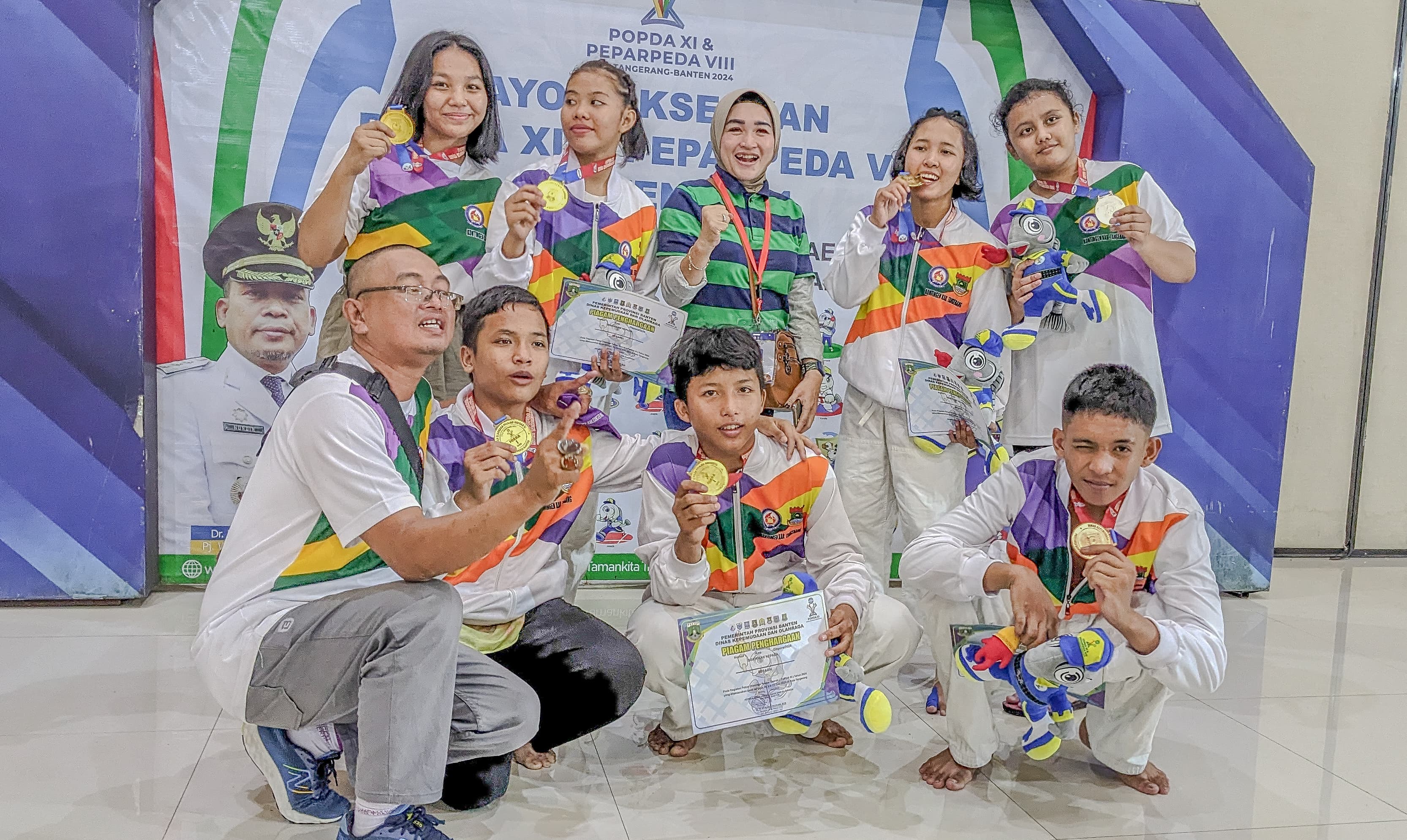 Dongkrak Raihan Medali Emas, Kabupaten Tangerang Tembus Tiga Besar
