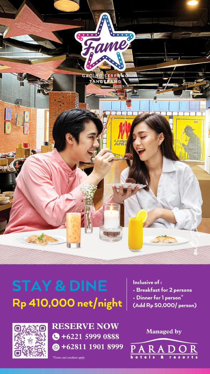 Stay & Dine: Staycation dengan Paket Menarik di Fame Hotel Gading Serpong