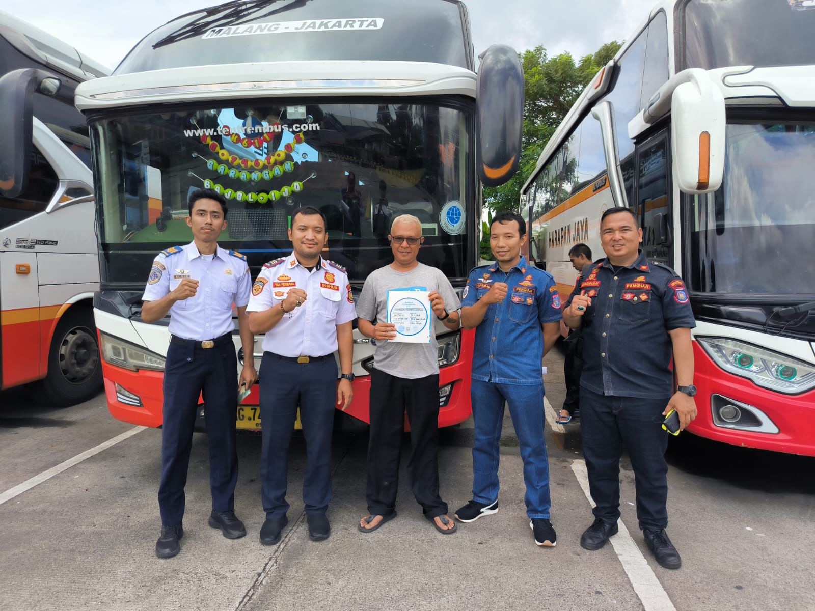 Dishub Tangerang Selatan dan BPTJ Periksa 66 Bus Angkutan Lebaran, Ini Hasilnya