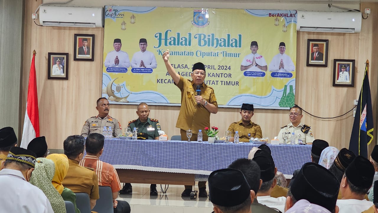 Ini Pesan Benyamin Davie Saat Halal Bihalal di Kecamatan Ciputat Timur