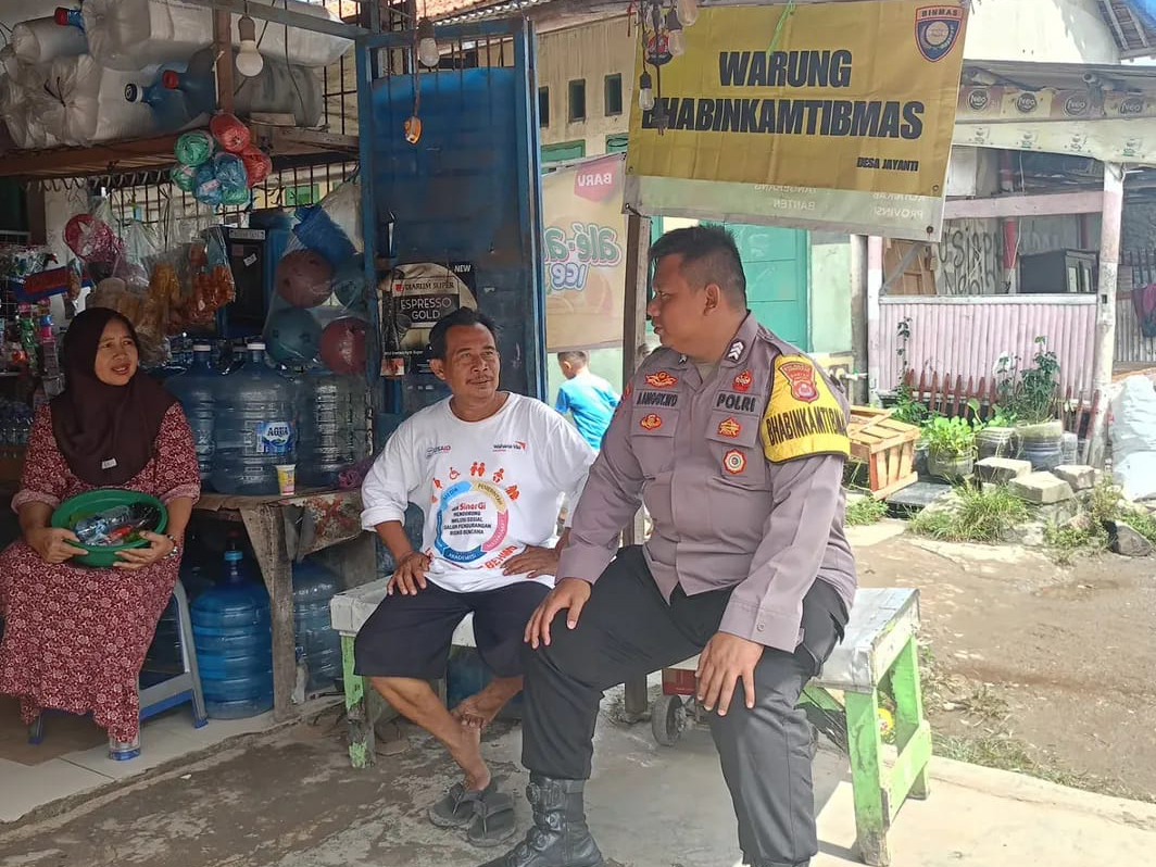 Polsek Cisoka Gencarkan Program Warung Bhabinkamtibmas