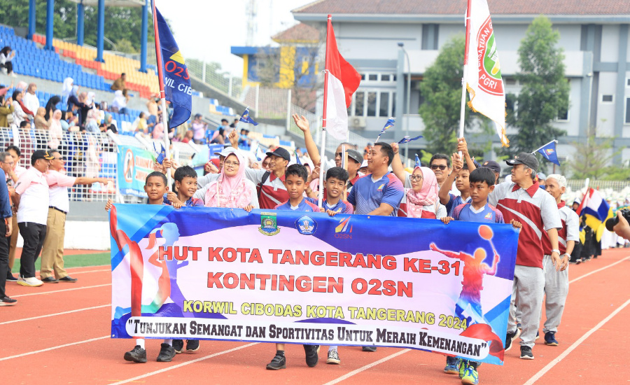 O2SN Kota Tangerang 2024 Resmi Dibuka, 810 Atlet SD dan SMP Siap Bertanding