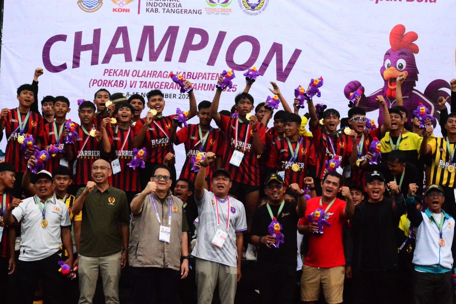 Cetak Sejarah Pertama, Sindang Jaya Kampiun Sepakbola