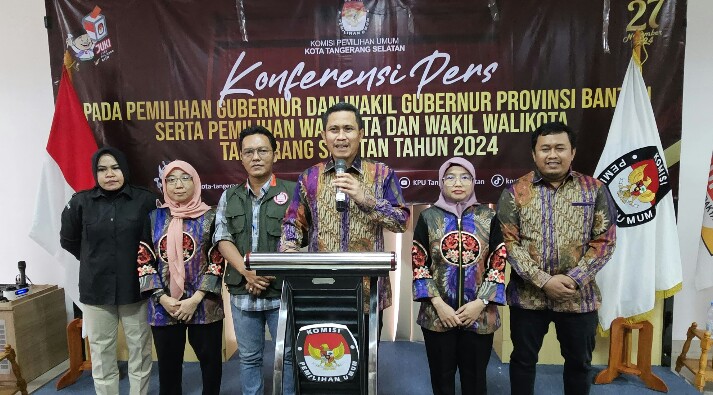 KPU Tangsel Resmi Tetapkan Dua Paslon Pilkada 2024