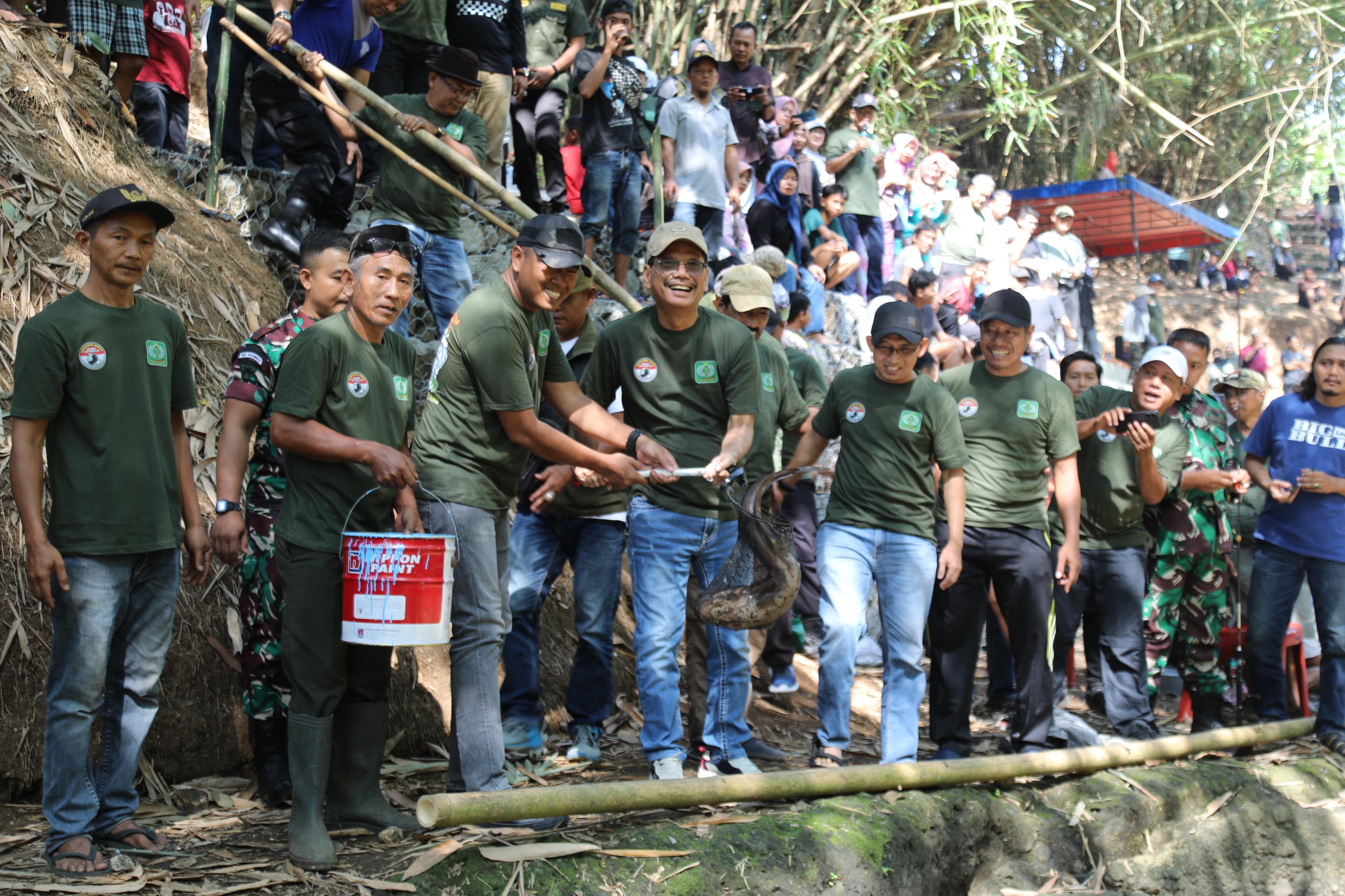 HUT Ke-79 TNI, Kodim 0602 Serang adakan Lomba Mancing Bersama Warga GPA