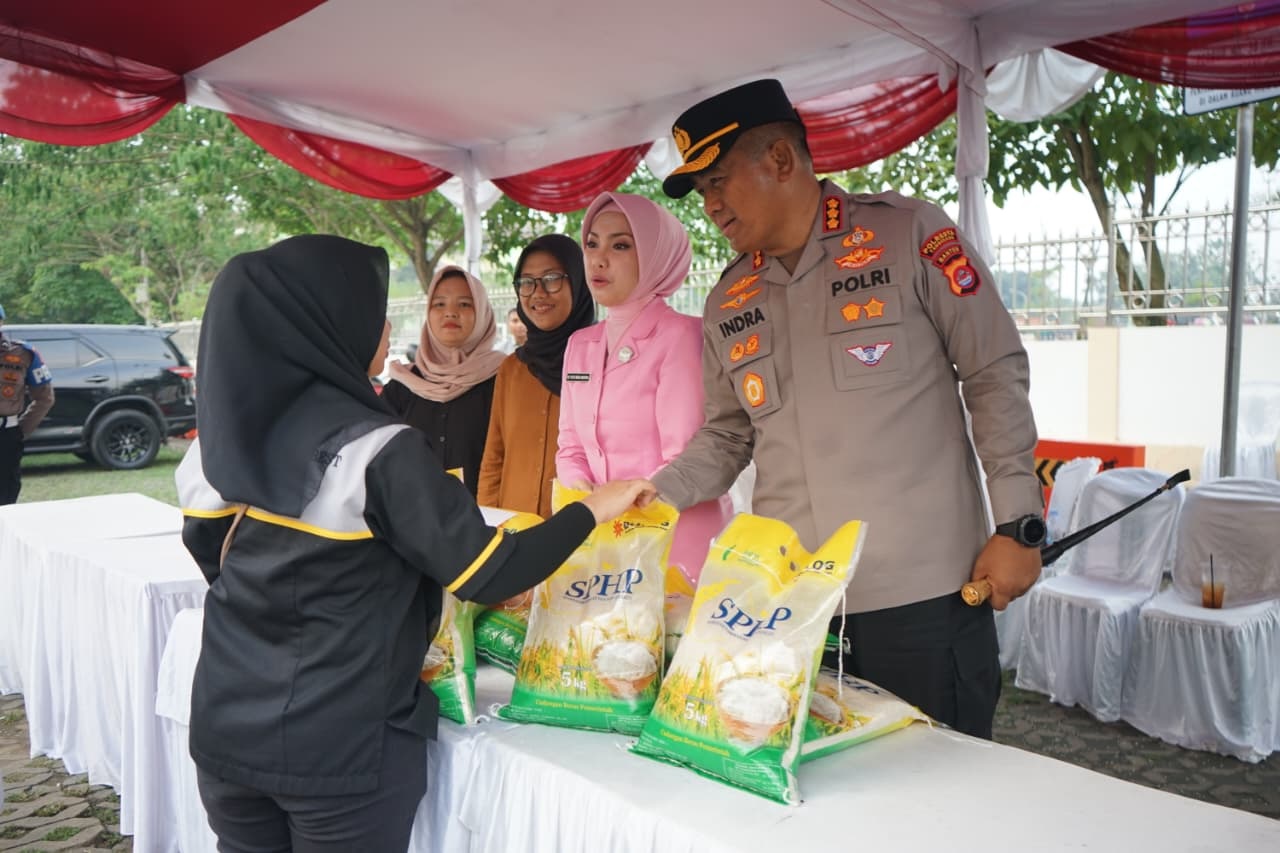 Bantu Ringankan Beban Warga, Polresta Tangerang Gelar Gerakan Pangan Murah