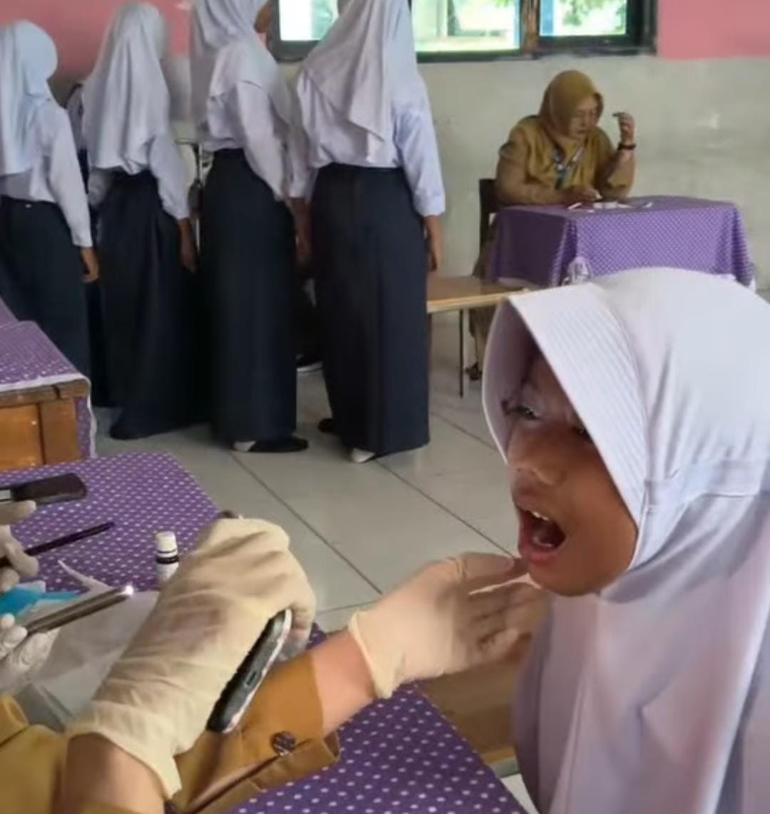 SMPN 1 Sukadiri Gelar Cek Kesehatan Gratis