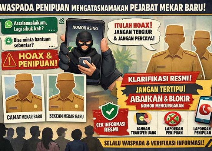 Nama Camat dan Sekcam Dicatut, Beredar di WhatsApp Warga, Minta Bantuan dan Janjikan Sesuatu