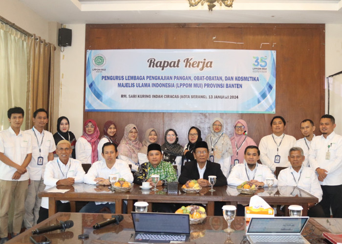 Rapat Kerja 2024, LPPOM MUI Banten Gencar Sosialisasi Sertifikasi Produk Halal