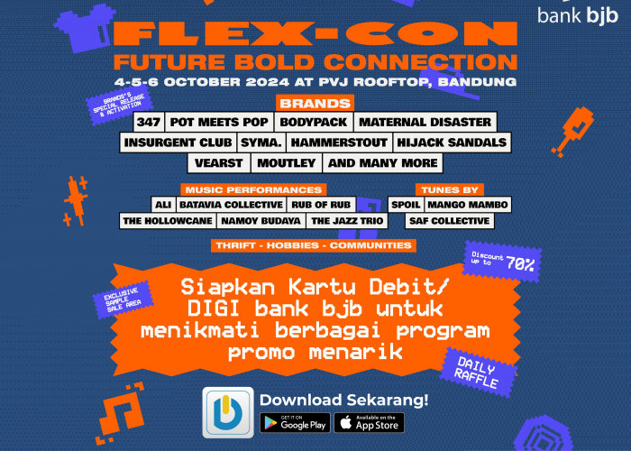 Pakai DIGI by bank bjb, Dapatkan Promo Menarik di  Event FLEX-CON 2024