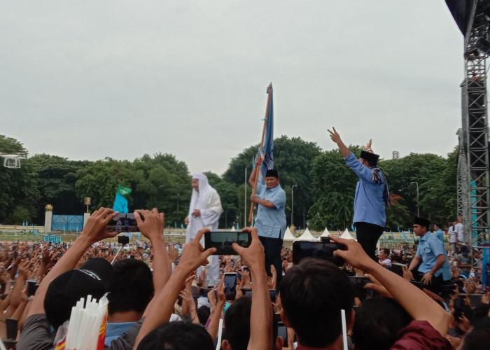 Di Hadapan Pendukungnya di Banten, Prabowo Janji Bakal Lanjutkan Pembangunan Jokowi