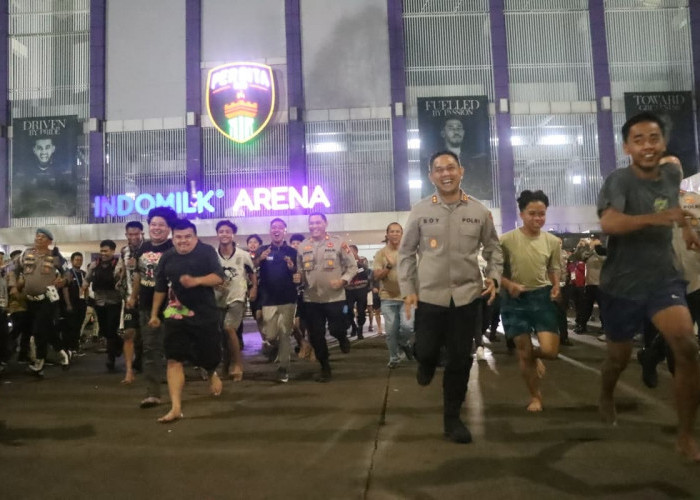 Cegah Kenakalan Remaja, Polres Tangsel Gelar Night Run