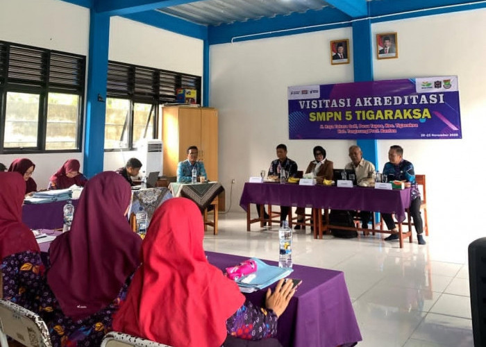 SMPN 5 Tigaraksa Laksanakan Visitasi Akreditasi, Optimis Mutu Pendidikan Meningkat 
