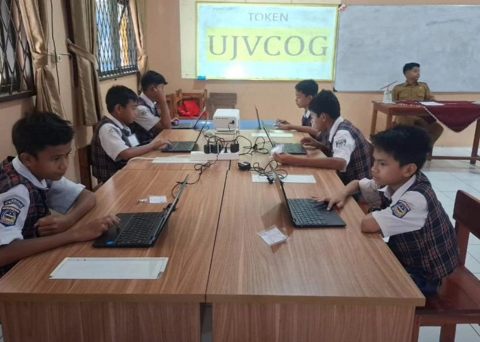 Siswa Kelas 8 SMPN 2 Cisoka Ikuti ANBK, Untuk Mengetahui Kemampuan Siswa Menerima Pelajaran
