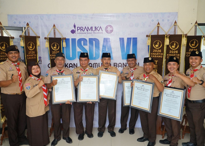 Kwarcab Pramuka Tangerang Raih Lima Penghargaan, Quat-trick yang Tergiat di Banten