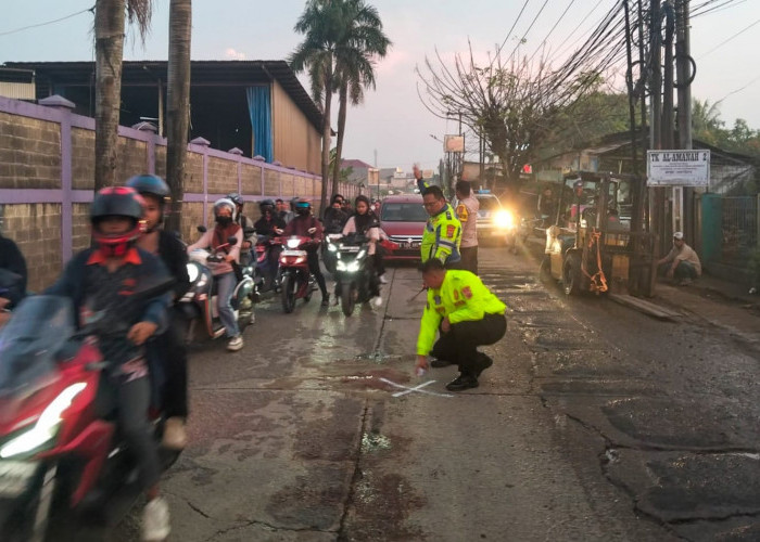 Akibat Jalan Rusak Rajeg-Pasar Kemis, 1 Orang Meninggal Dunia Tabrakan