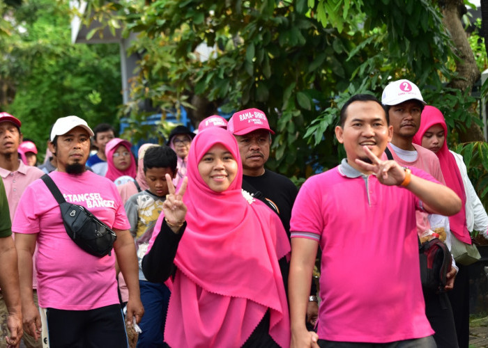 Peringati Hari Pahlawan, Wakil Ketua DPRD Tangsel Gelar Jalan Sehat di Pondok Aren