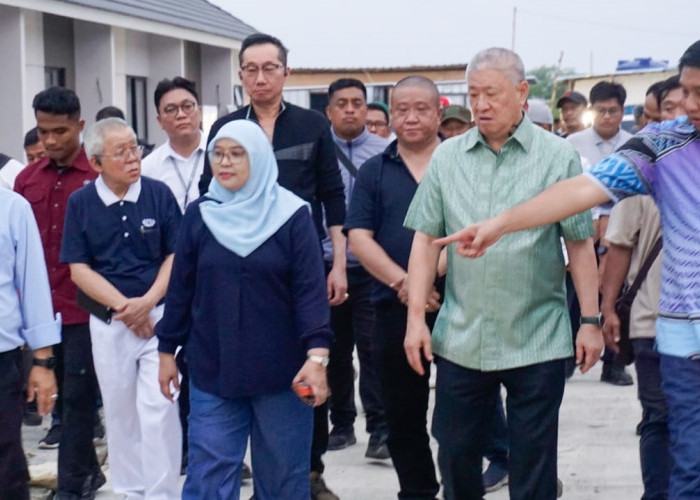 Menteri PKP Cek Pembangunan Rumah Gratis di Sukawali