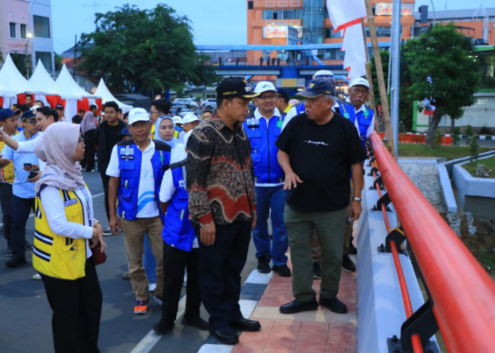 Jelang Kedatangan Jokowi ke Jembatan Cisadane, Menteri PUPR Cek Lap