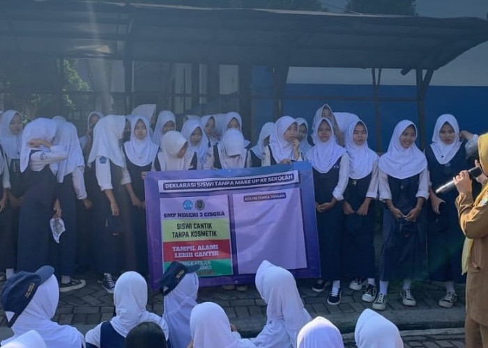 SMPN 3 Cisoka Deklarasi Anti Make Up, Melarang Siswi Gunakan Make Up Berlebihan