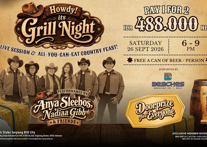 ibis Styles Serpong BSD City Hadirkan “Howdy! It’s Grill Night”, Pesta Kuliner dan Musik Country