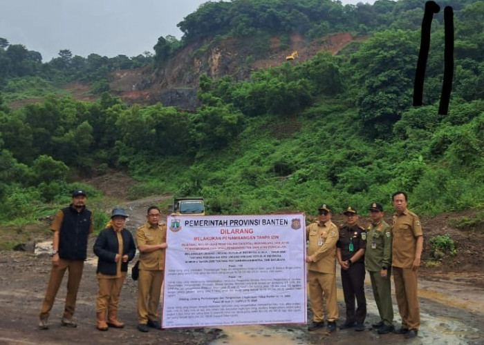 Pemprov Banten Mulai Segel Tambang Ilegal 