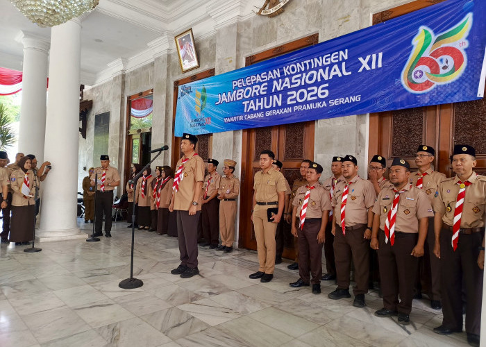 Saat Melepas ke Jamnas XII, Sekda Minta 32 Pramuka Jaga Kedisiplinan dan Kekompakan