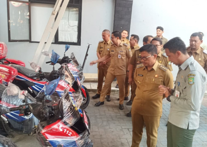Perkuat Sarpras, Pemkot Tangerang Serahkan 16 Unit Motor ke BPBD