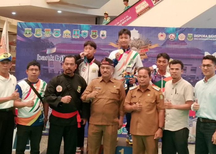 Borong 17 Medali,  Kota Tangerang Juara Umum Cabor Pencak Silat POPDA Banten