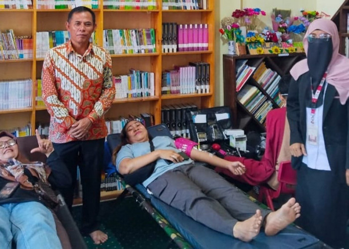 Perpusdes Rajeg Bersatu Gelar Donor Darah, Edukasi dan Aksi Kemanusiaan Berjalan Bersama
