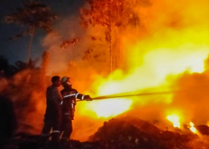 Lapak Limbah di Pasar Kemis Hangus Terbakar