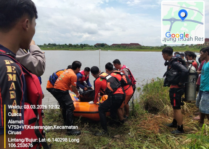 Cari Ikan, Warga Cisait Tenggelam