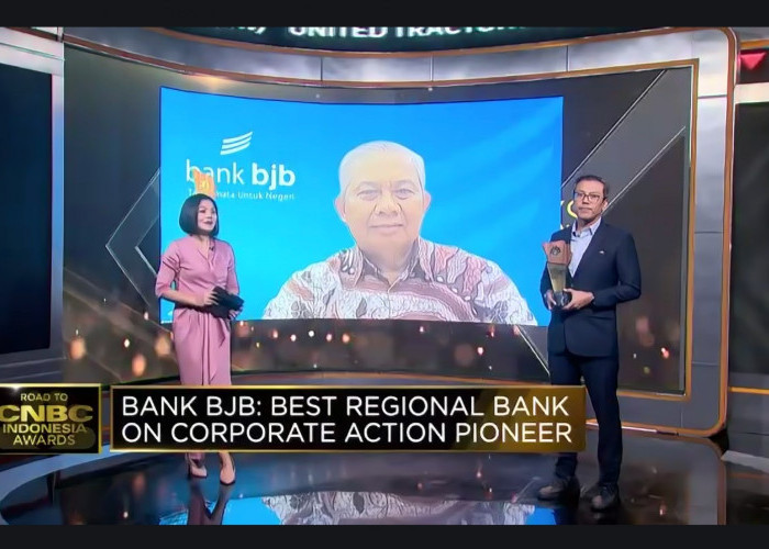 bank bjb Raih Penghargaan Best Regional Bank on Corporate Action Pioneer Road to CNBC Indonesia Award 2024